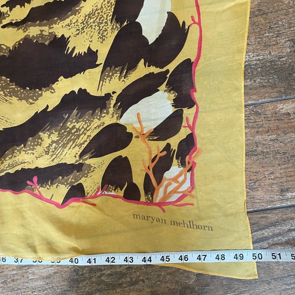 Maryan Melhorn 100% Silk Animal Print Scarf - Picture 3 of 5